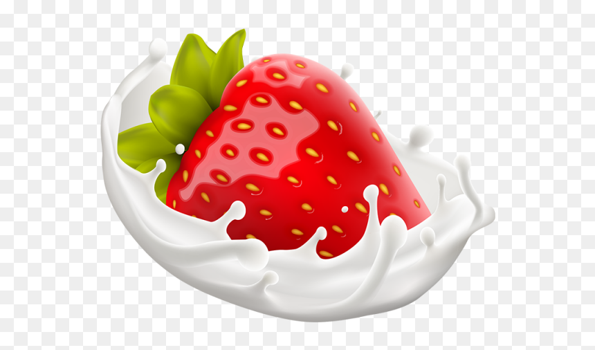 Vector With Splash Png - Milk & Strawberry Png, Transparent Png - milk splash png