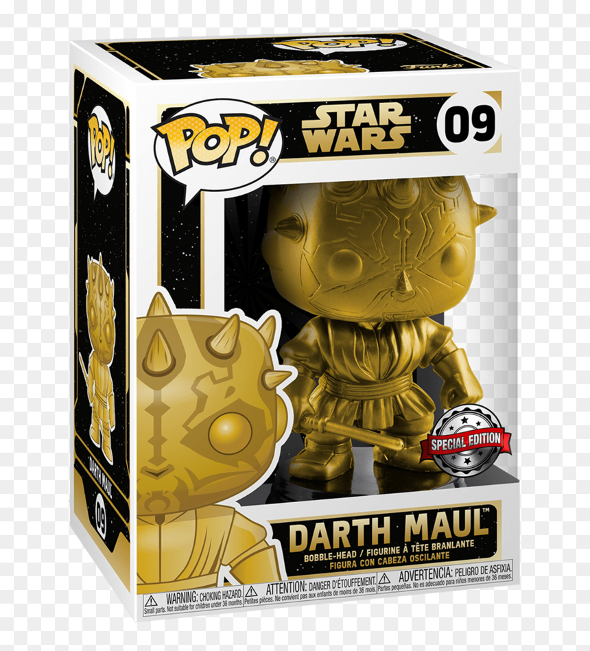 Funko Pop Chewbacca Gold, HD Png Download - darth maul png