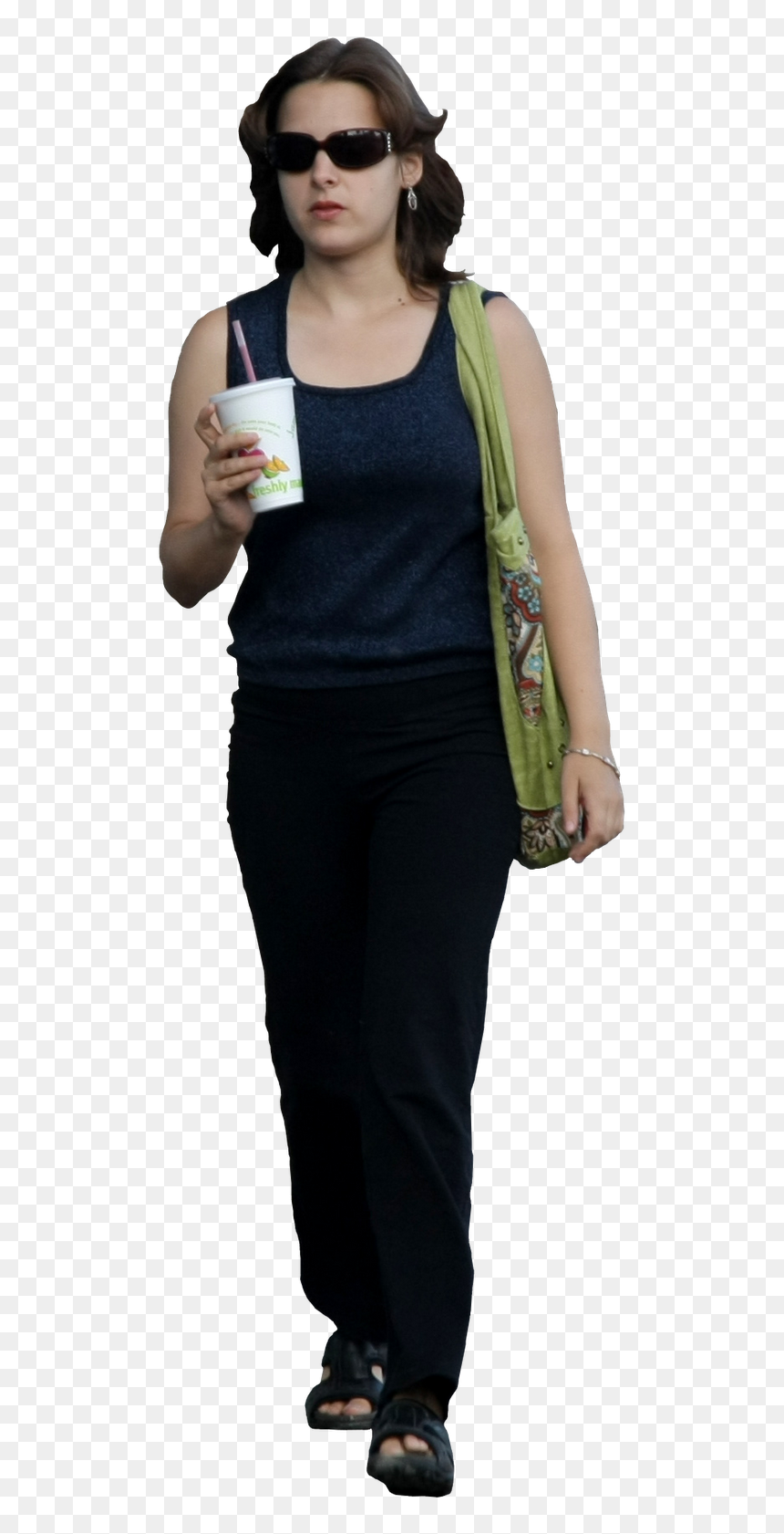 Woman Walking Away Png Download - Png Mujer Caminando, Transparent Png - people walking away png