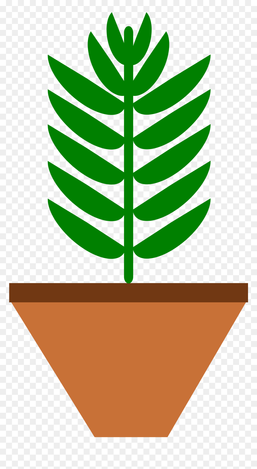 Potted Plant Leaves Only 3 Color With Space On Pot - Thank You For Helping Me Grow Printable Cards, HD Png Download - potted plant png