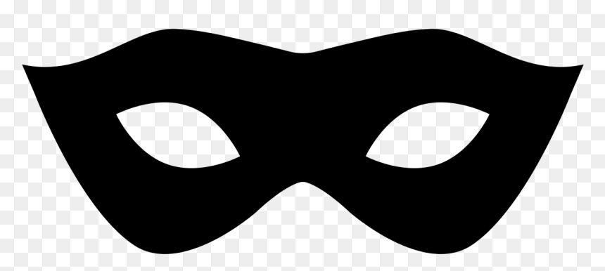 Mask Carnival Blindfold Silhouette Shape - Mask Silhouette, HD Png Download - masquerade mask png