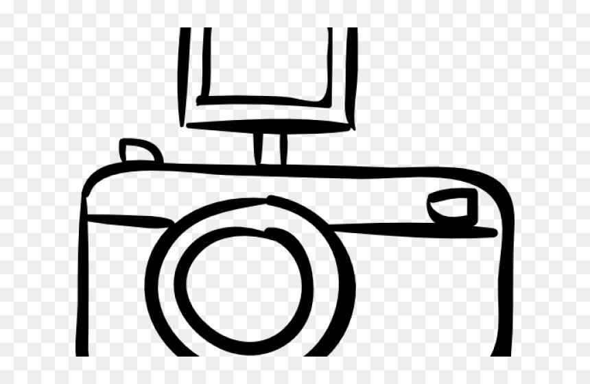 Drawn Camera Flash - Camera, HD Png Download - camera flash png