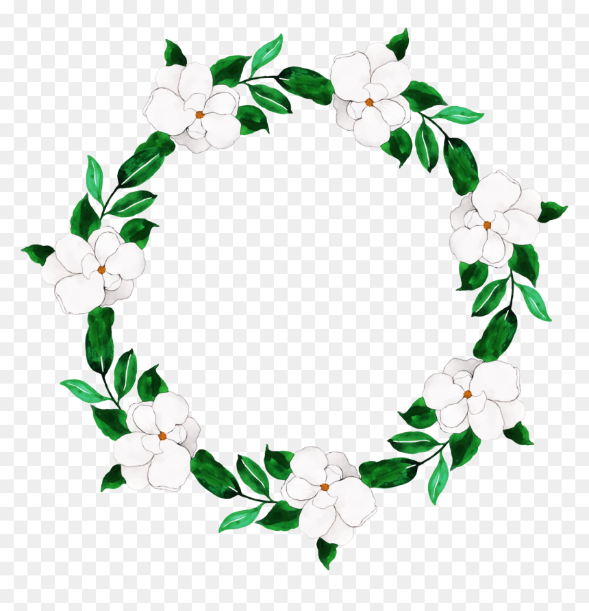Jasmine, HD Png Download - floral wreath png