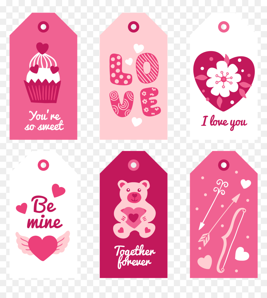Gift Tag Png Download - Valentines Tag Png, Transparent Png - gift tag png