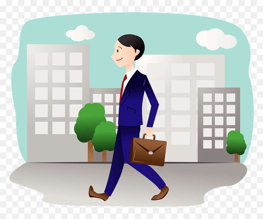 Business Man Walking Clipart - 84 Keyboard, HD Png Download - man walking png