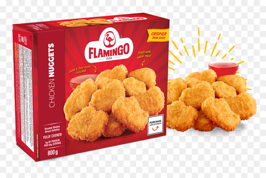Flamingo Chicken Breast Fillets, HD Png Download - chicken nugget png