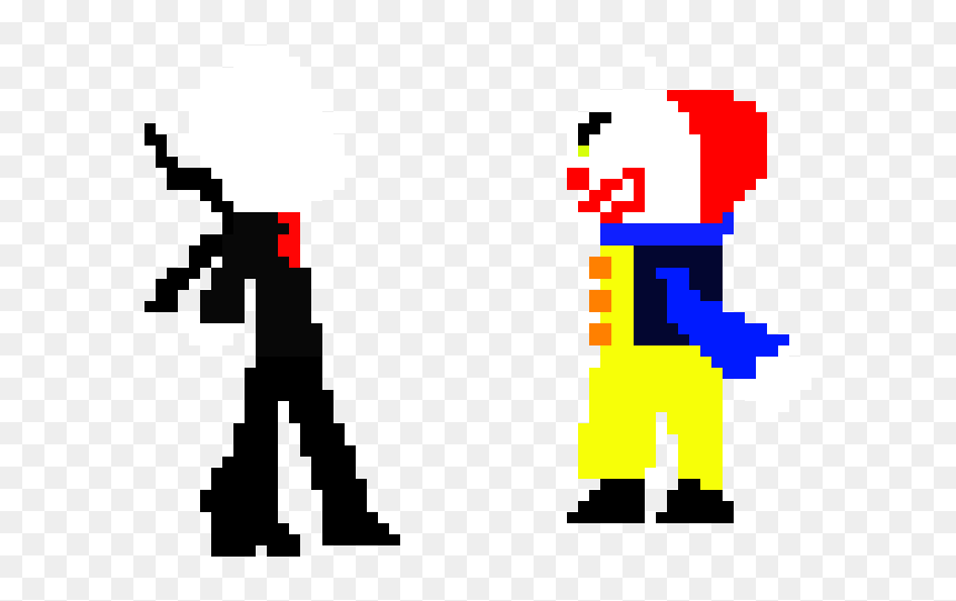 Pennywise And Slenderman, HD Png Download - slenderman png