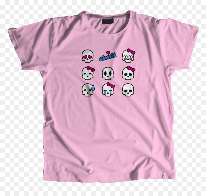 Transparent Skull Emoji Png - T-shirt, Png Download - skull emoji png