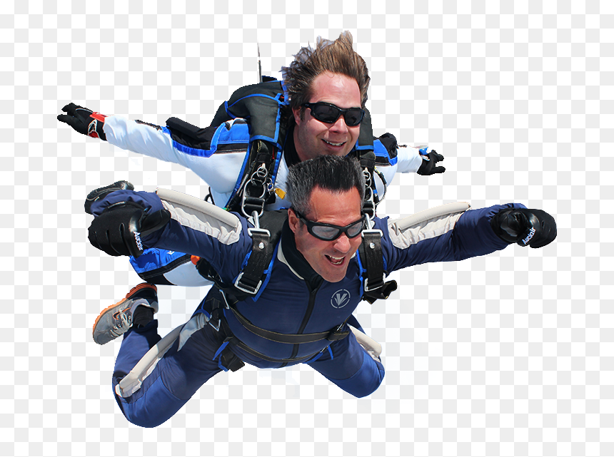 Parachuting,tandem Skydiving,air Sports,helmet,personal - Tandem Skydiving Harness, HD Png Download - parachute png
