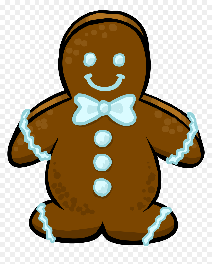 Club Penguin Rewritten Wiki - Club Penguin Gingerbread Man, HD Png Download - gingerbread man png