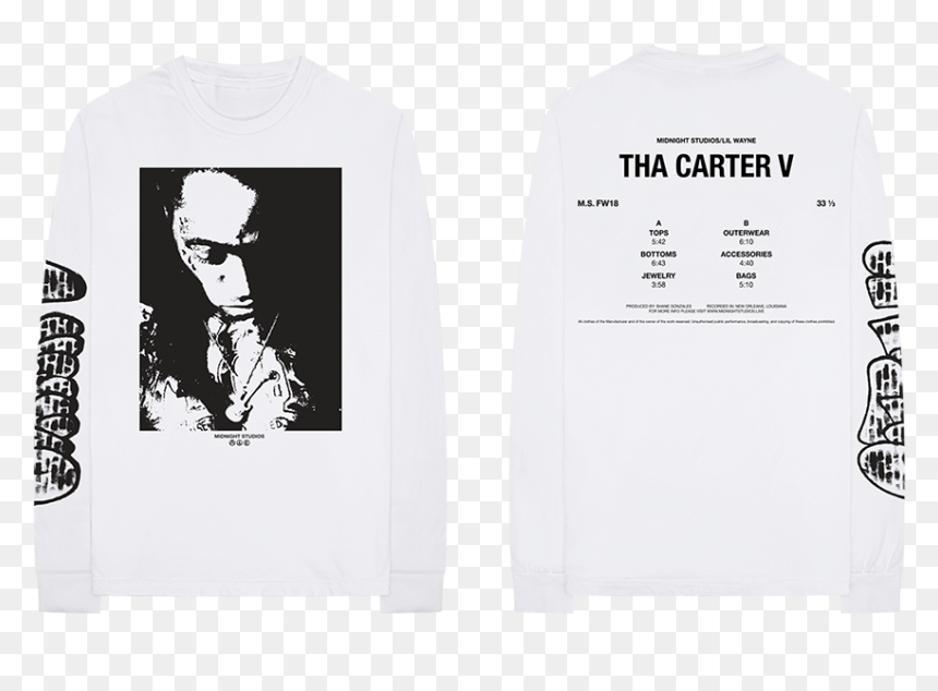 Long Sleeve Free Lil Wayne Shirts, HD Png Download - lil wayne png