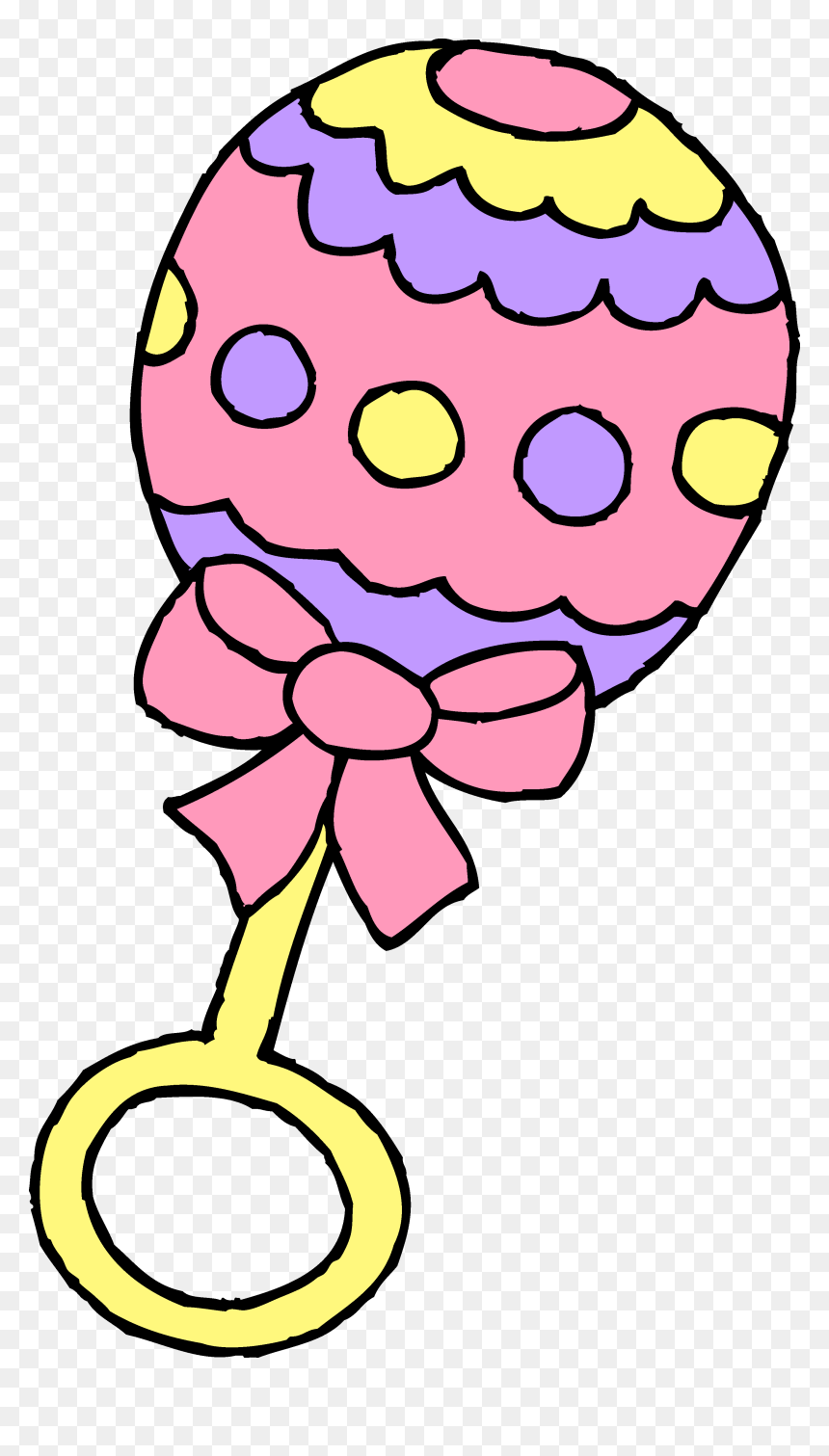 Free Baby Shower Clipart Image - Baby Rattle Clipart, HD Png Download - baby shower png