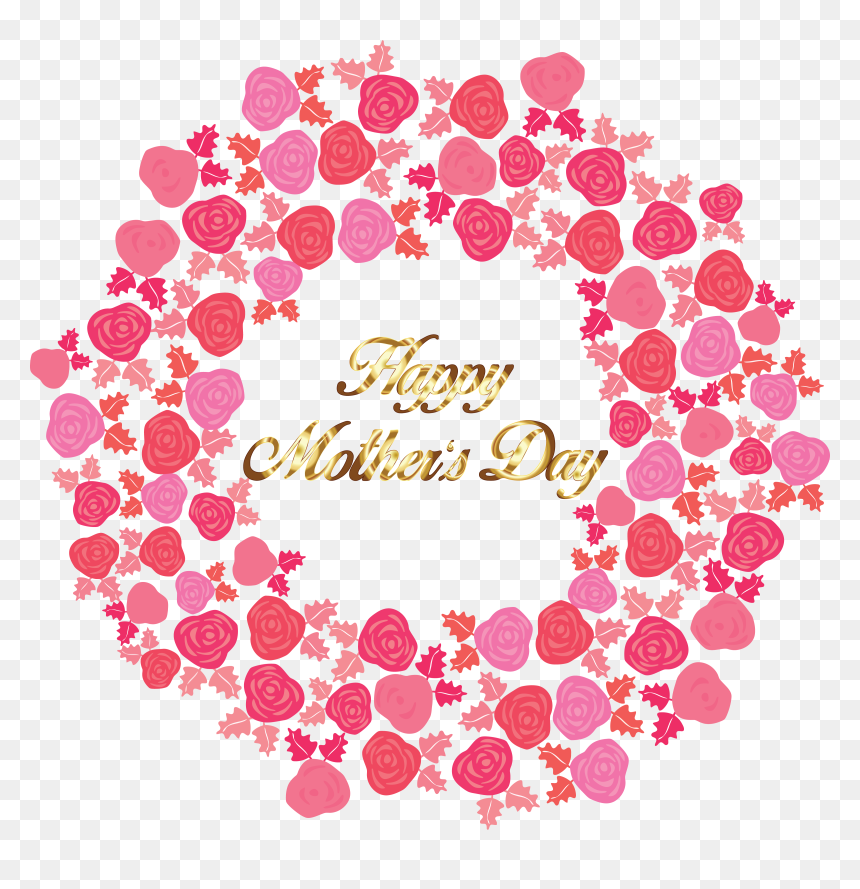 Free Clipart Of A Gold Happy Mothers Day Greeting In - Transparent Background Mothers Day Png, Png Download - mother's day png