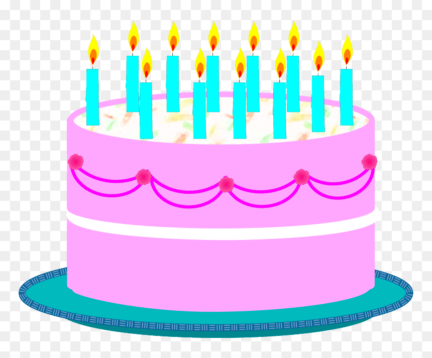 Free Birthday Candles Clipart Photo - Birthday Cake Clip Art, HD Png Download - birthday candle png