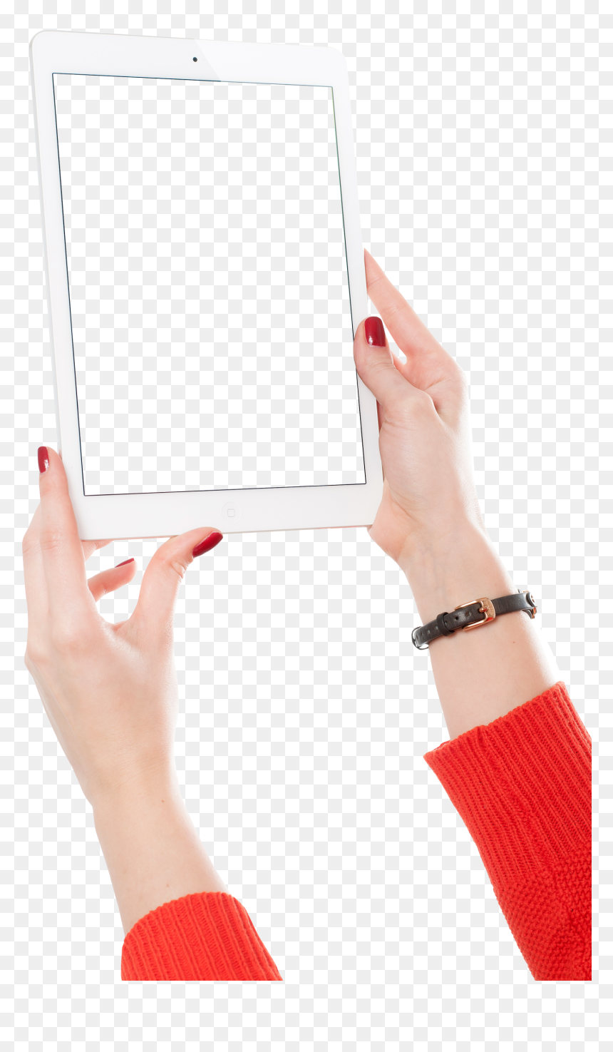 Mobile In Girl Hand Png, Transparent Png - holding hands png
