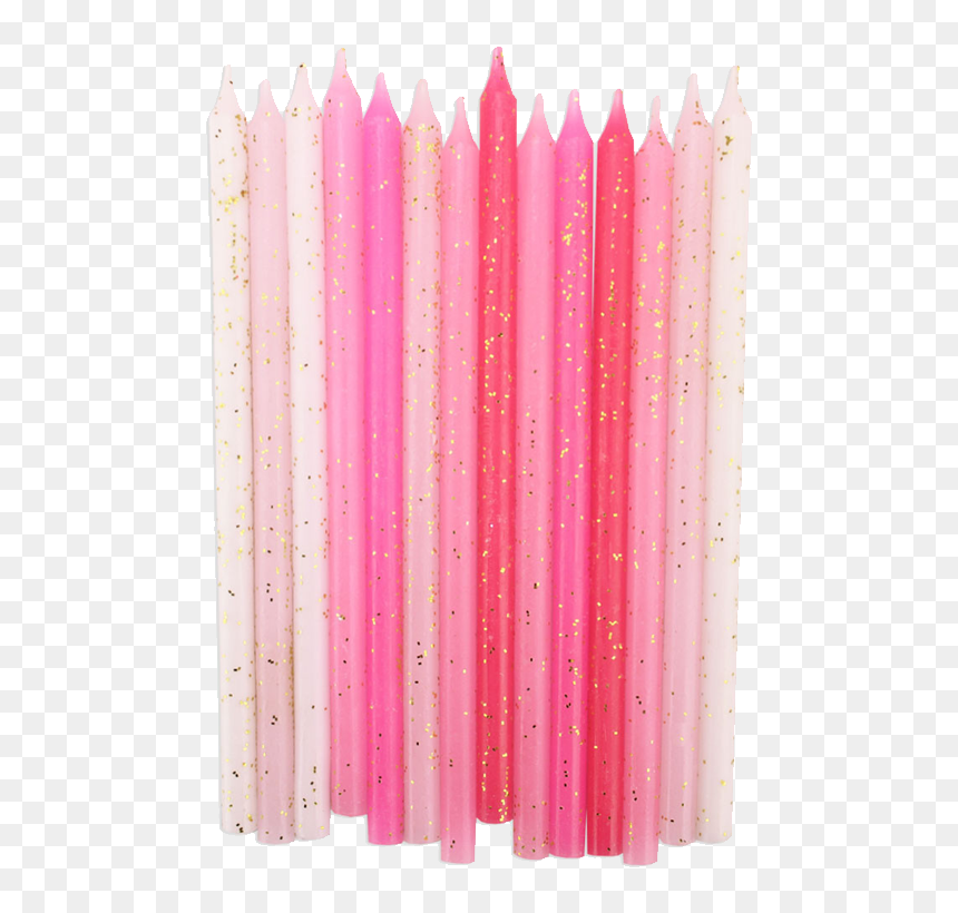 Pink Birthday Cake Candle , Png Download - Picket Fence, Transparent Png - birthday candle png
