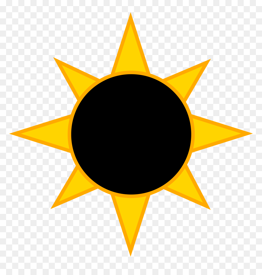 Solar Eclipse Symbol - Clip Art, HD Png Download - eclipse png