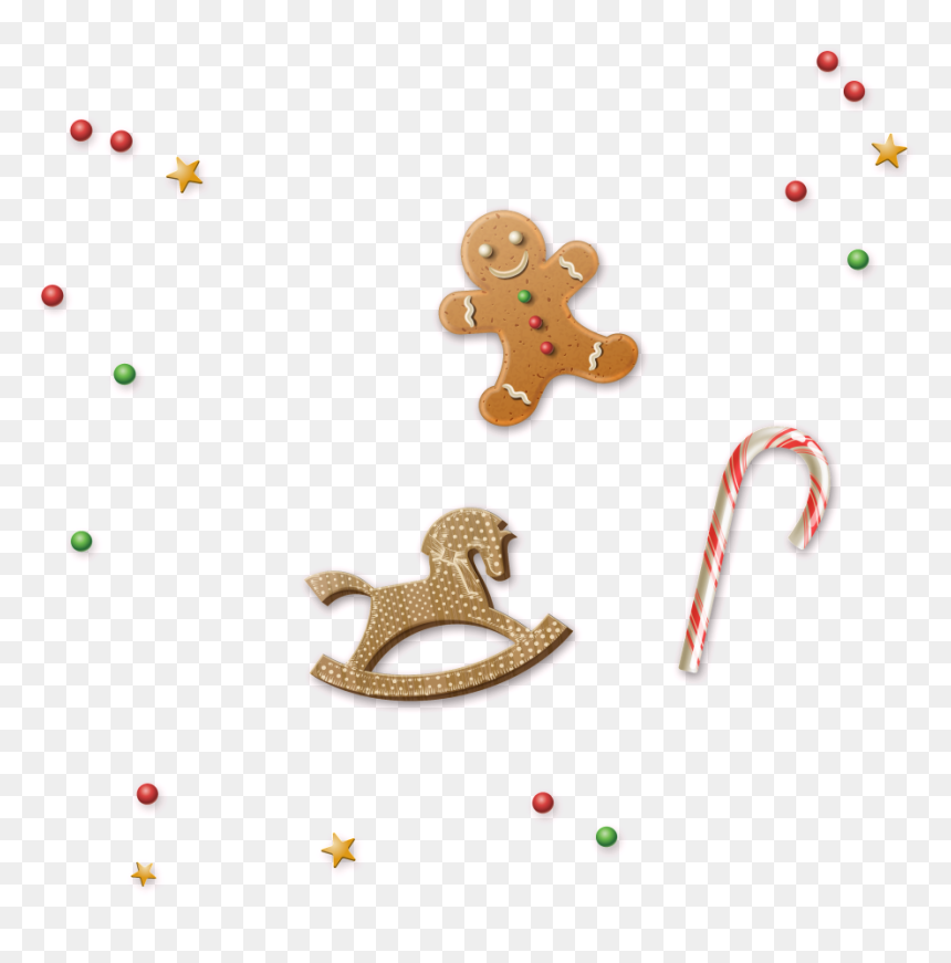 Christmas Gingerbread Man Floating Image - Gingerbread, HD Png Download - gingerbread man png