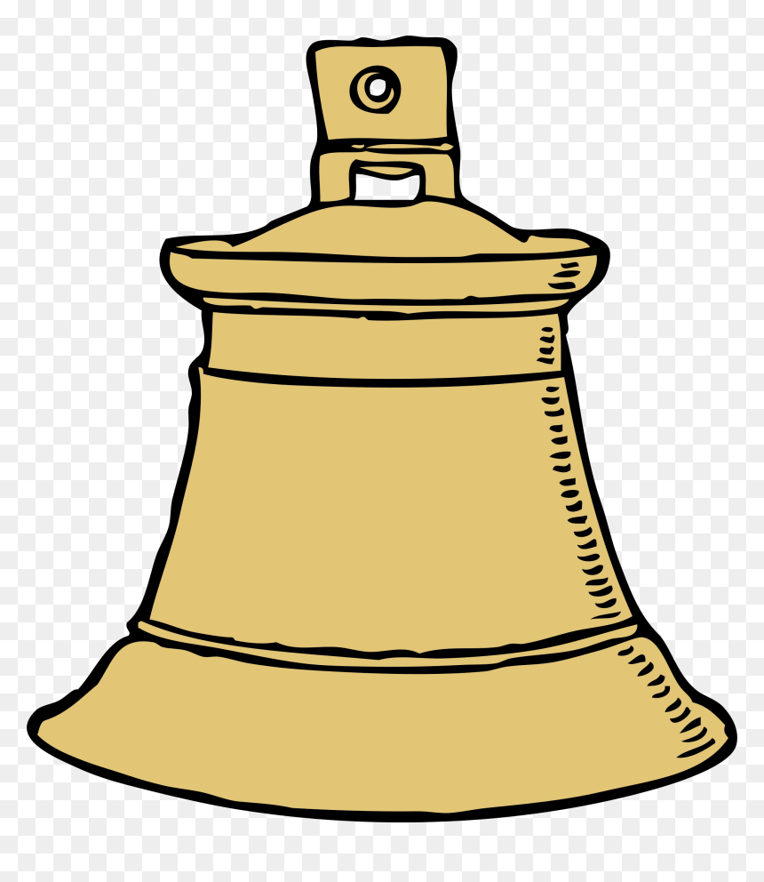 Gold Bell Clip Arts, HD Png Download - bell png