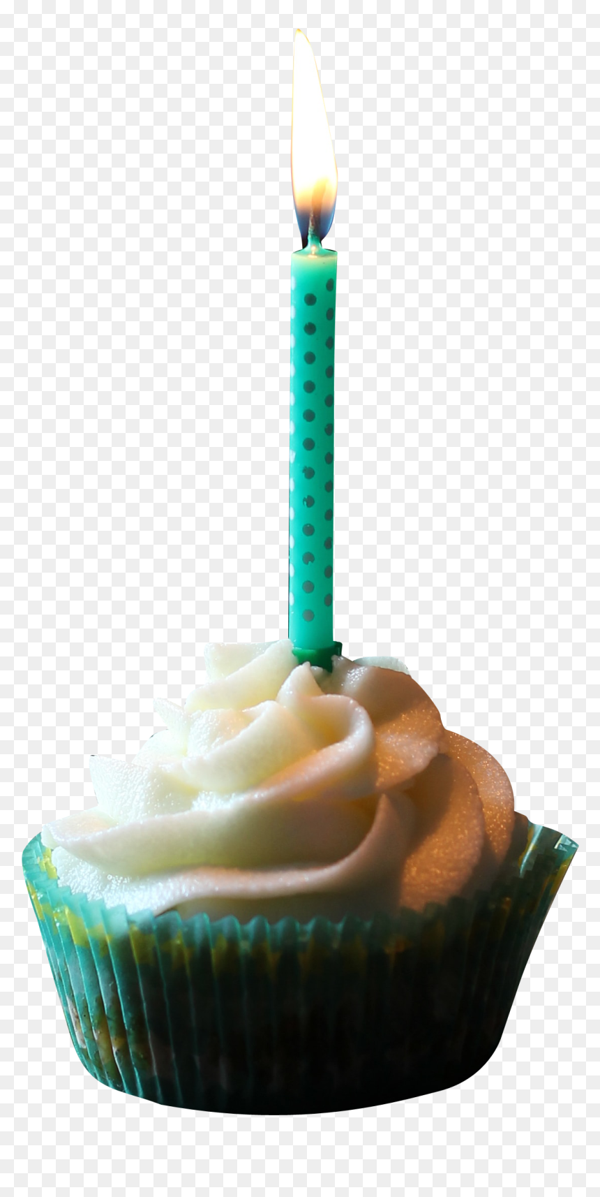 Cup Cake Birthday - Buttercream, HD Png Download - birthday candle png