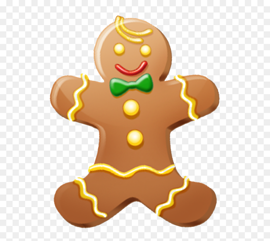 Gingerbread Clipart Playdough - Parts Of A Gingerbread, HD Png Download - gingerbread man png