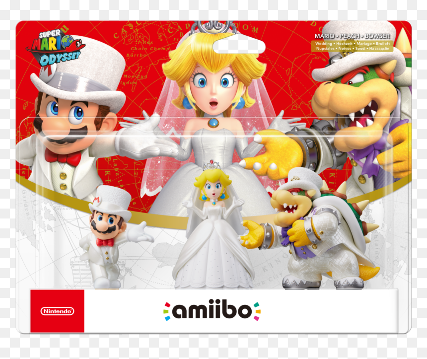 Super Mario Odyssey Amiibo 3 Pack, HD Png Download - mario odyssey png
