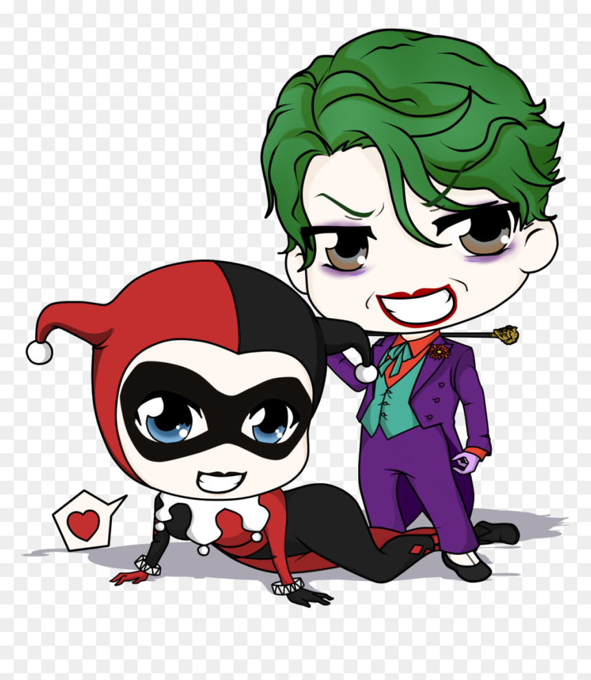 Harley And The Joker Alias Smilexvillainco By Mibu - Harley Quinn And Joker Clipart, HD Png Download - the joker png