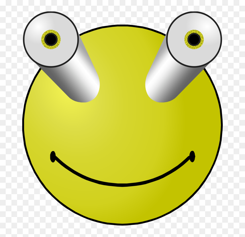 Emoticon,smiley,yellow - Emoticon Clip Art Of Smiley, HD Png Download - eye emoji png