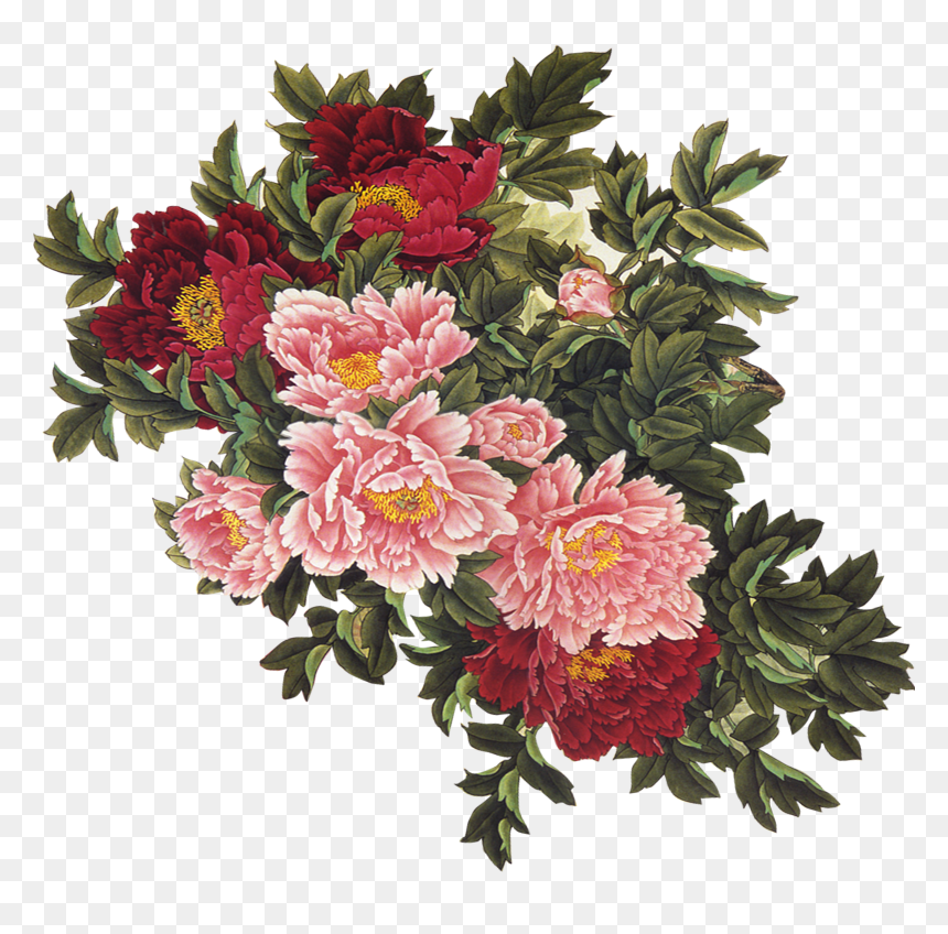 Flower Uc544uc774ub514uc5b4 Clip Art - Vintage Flowers Illustration Png, Transparent Png - flower emoji png
