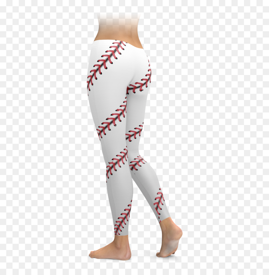 Baseball Leggings, HD Png Download - baseball stitches png