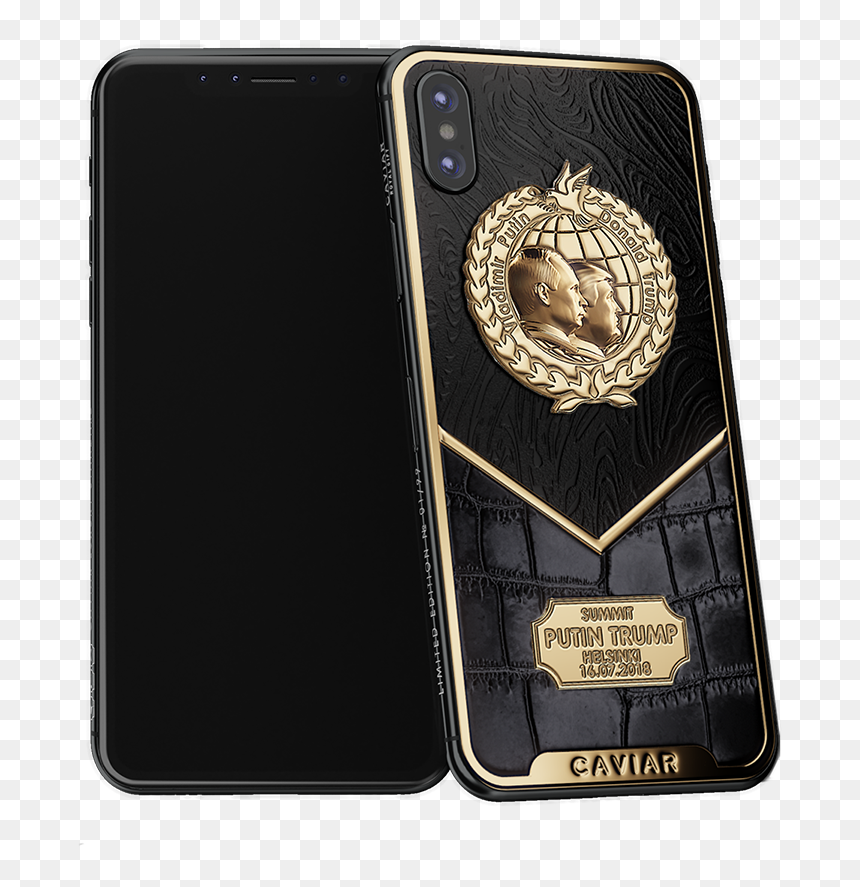 Caviar Iphone X Putin-trump Peacemakers - Wallet, HD Png Download - trump logo png