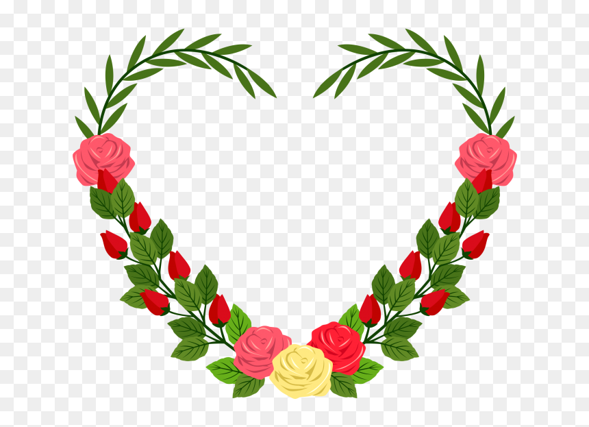 Flower Heart Png - Transparent Flower Heart Png, Png Download - flower png hd