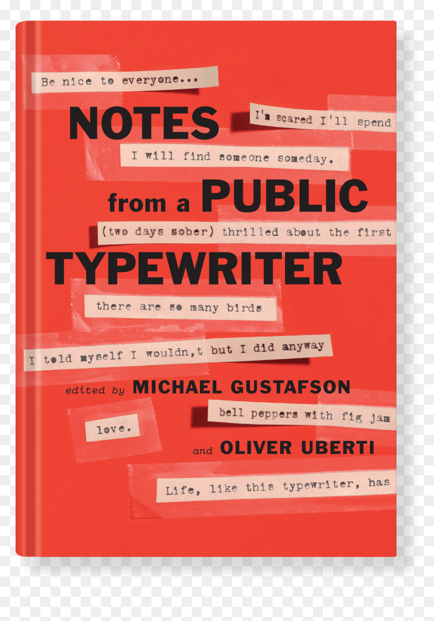 Notes From A Public Typewriter - Paper, HD Png Download - typewriter png