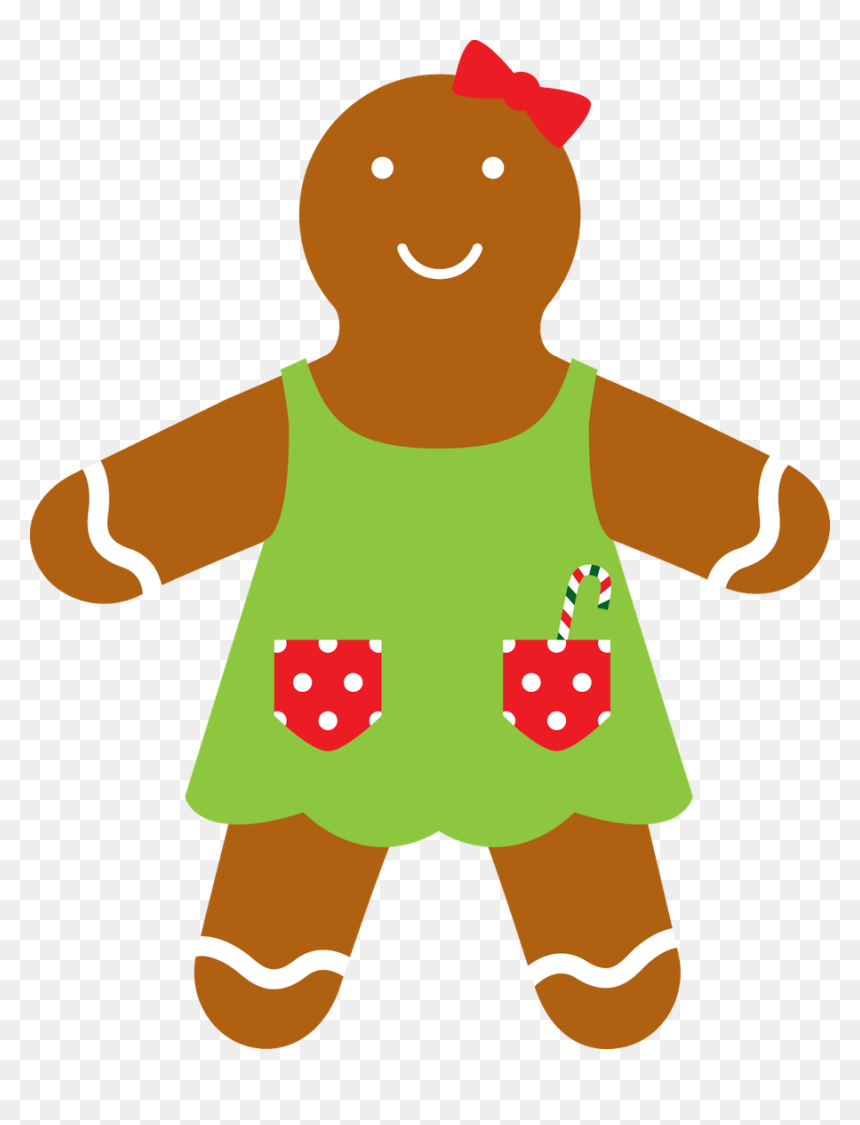 Transparent Gingerbread Man Png - Clipart Gingerbread Lady, Png Download - gingerbread man png