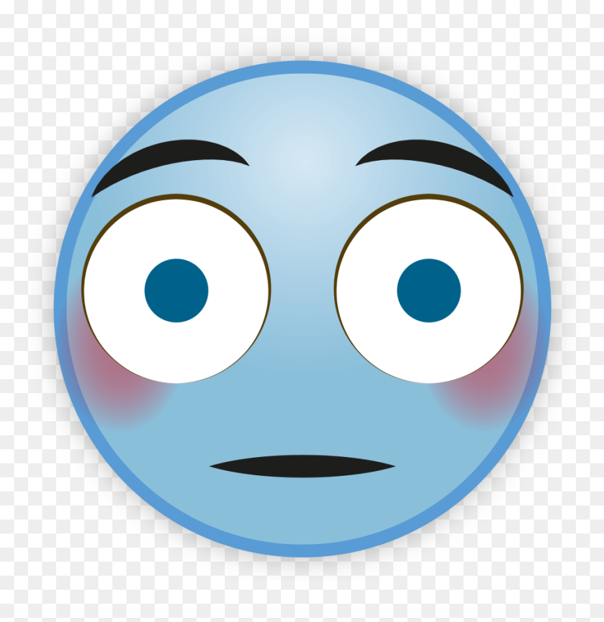 Sky Blue Emoji Png File - Smiley, Transparent Png - eye emoji png