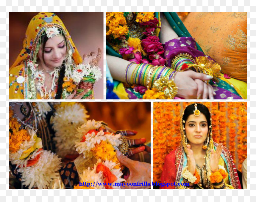 Bridal Mehndi Jewellery, HD Png Download - flower mala png