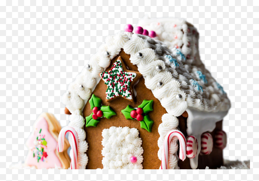 Gingerbread Man House Png Background Image - Yılbaşı Pastaları, Transparent Png - gingerbread man png