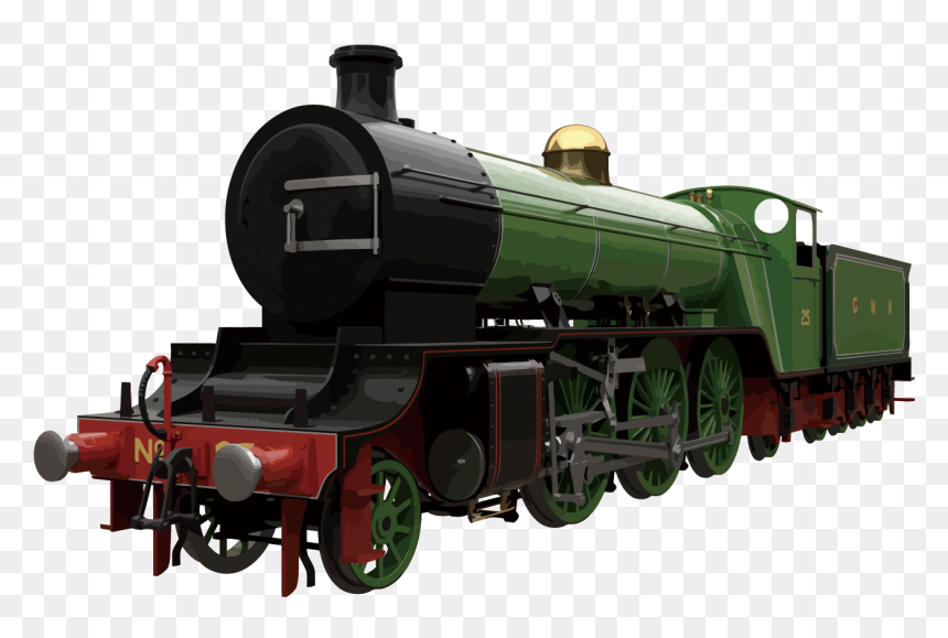 Train Rail Transport Locomotive - Rail Transport, HD Png Download - train png images
