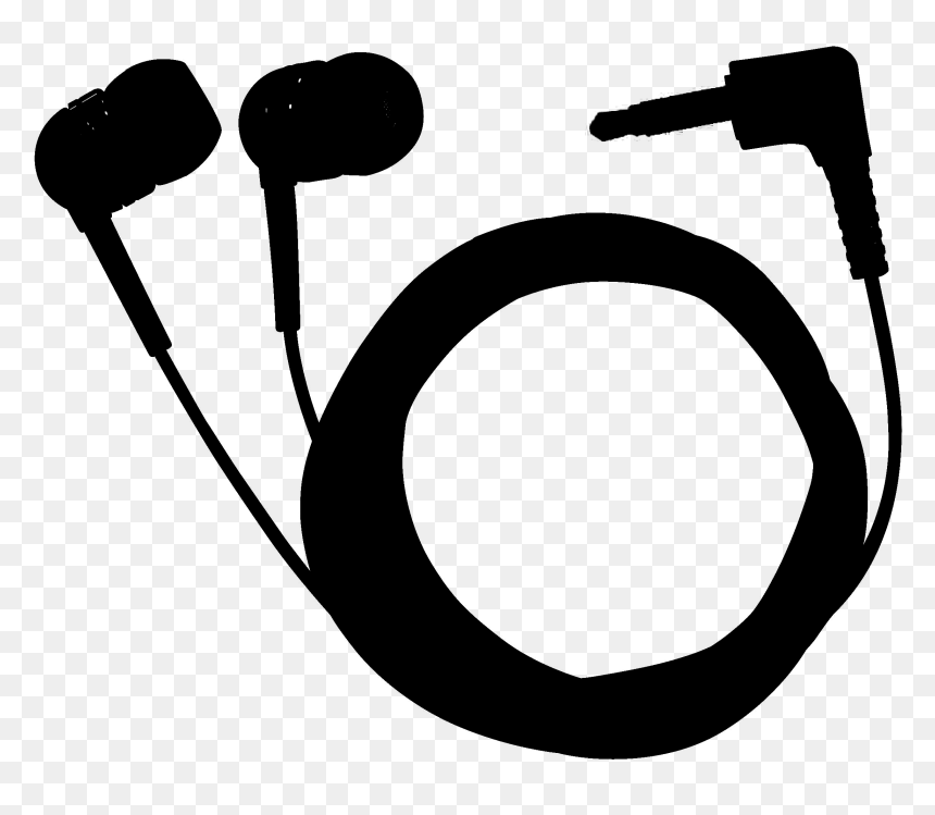 Transparent Headphones Silhouette Png - Ear Phone Png, Png Download - mobile image png
