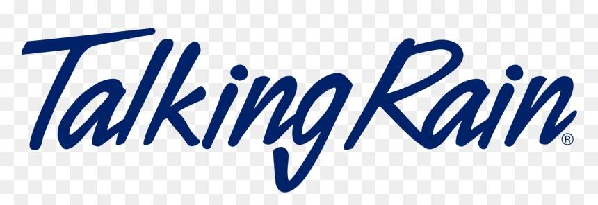 Talkingrain Corporate Logo Pms280 - Talking Rain, HD Png Download - rain png images