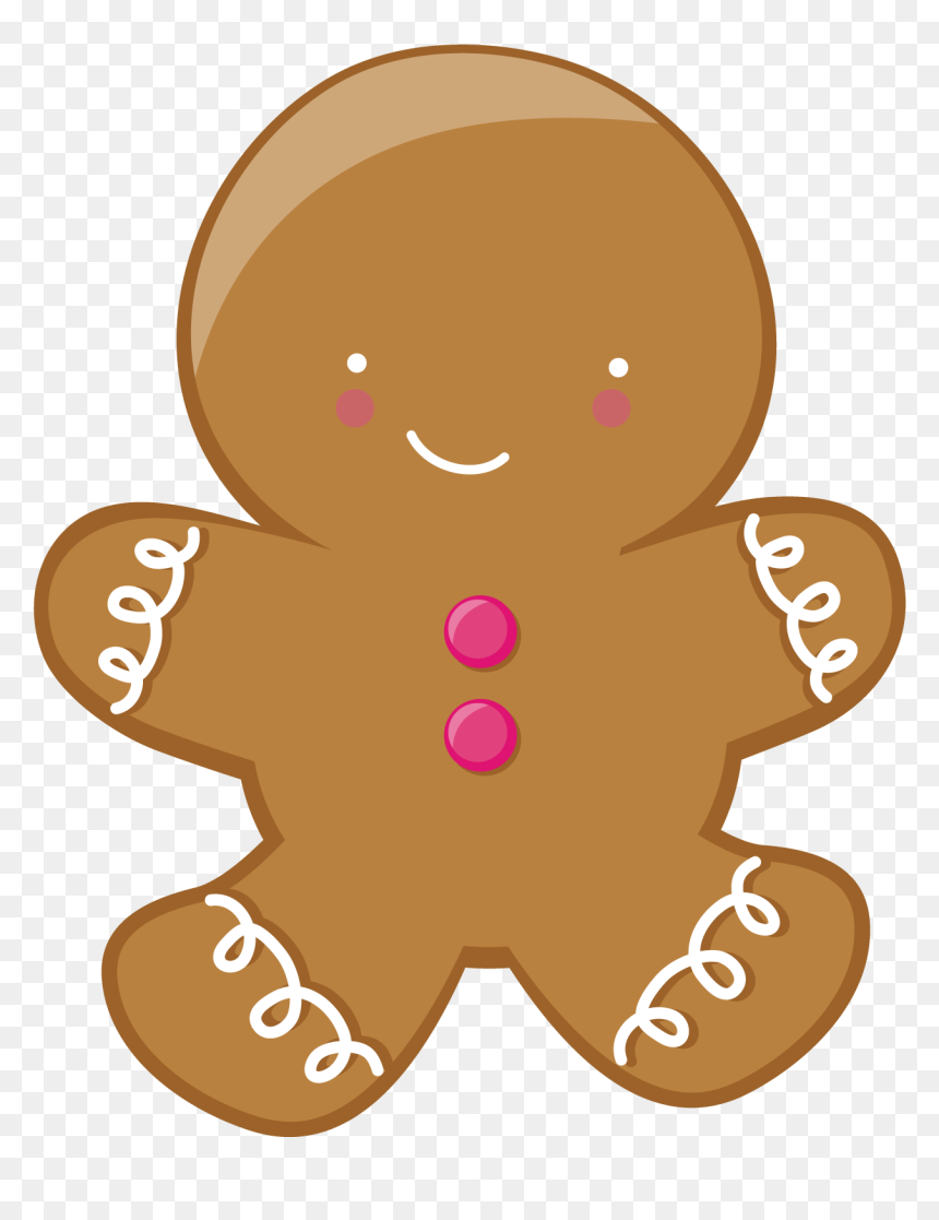 Photo By Daniellemoraesfalcao Minus - Gingerbread Person Clipart Cute, HD Png Download - gingerbread man png