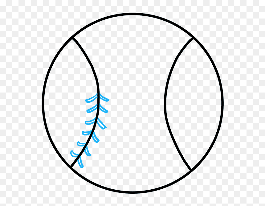 Transparent Baseball Stitches Png - Baseball Drawing, Png Download - baseball stitches png