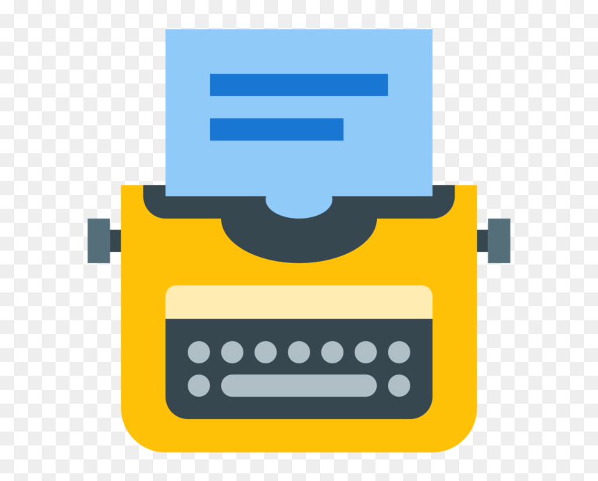 Icon Typewriter Png Clipart , Png Download - Icon For Blog Png, Transparent Png - typewriter png