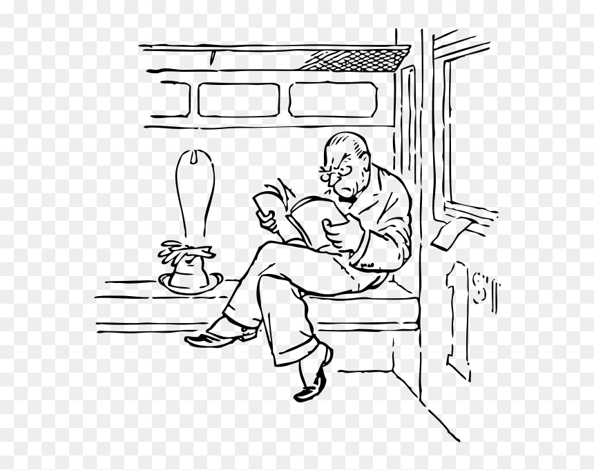 Irritated Man On A Train - Train Clip Art, HD Png Download - train png images