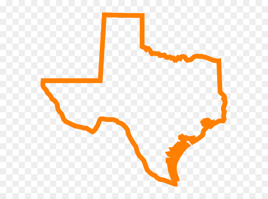 Texas Clipart Orange, HD Png Download - texas state png