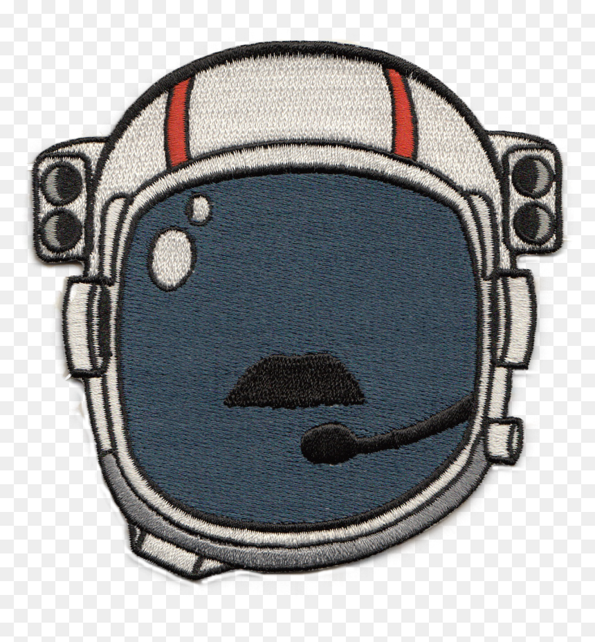 Astronaut Helmet Moustache Patch - Astronaut Helmet Clipart, HD Png Download - astronaut helmet png