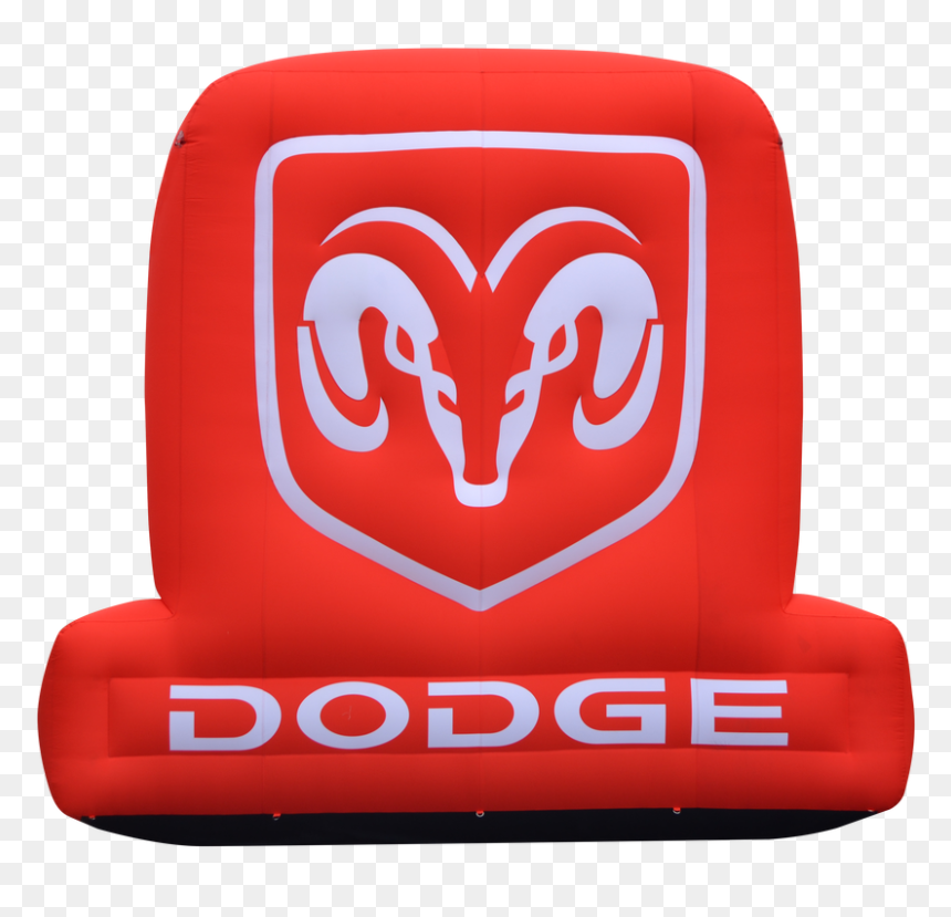Dodge Inflatable Advertising Car Dealership Promotional - Dodge Logo White, HD Png Download - dodge logo png
