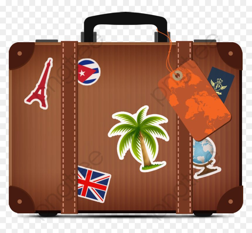 Leather Suitcase Box, Leather Suitcase, Box, Travel - Mala Png, Transparent Png - flower mala png