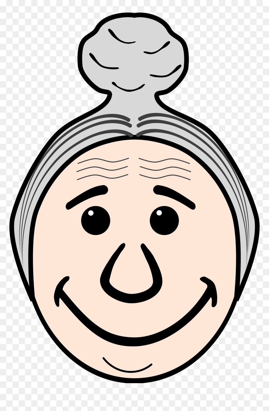 Grandma"s Face Clip Arts - Grandma's Face, HD Png Download - grandma png