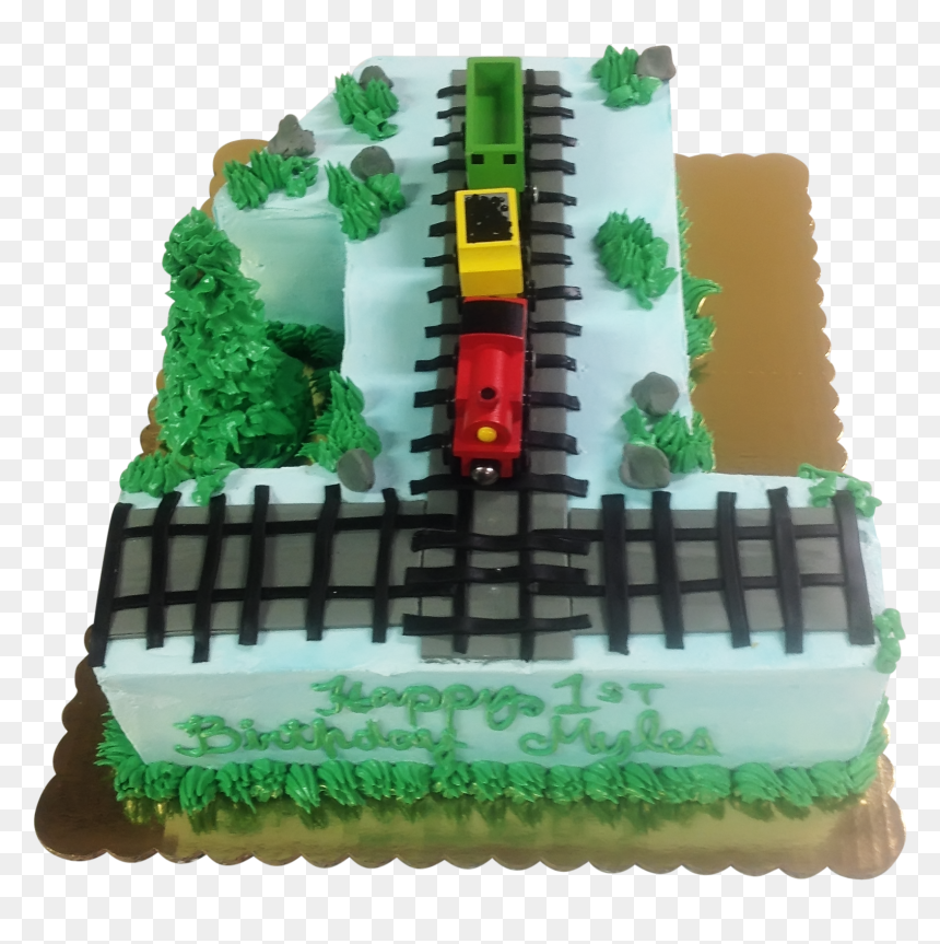 Cake For 1 Year Old - Train First Birthday Cake, HD Png Download - 1st birthday cake png